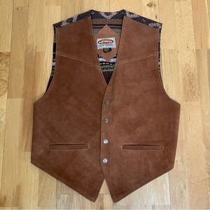 Vintage Paragraff Genuine Leather Vest Western Size XL